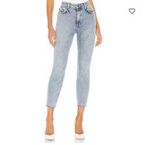 High rise straight leg jeans